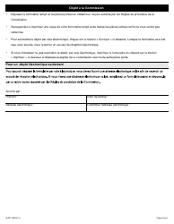 Forme A-47 Requete Relative a Un Etat Financier Insuffisant - Ontario, Canada (French), Page 8