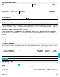 Forme 2018F Demande D&#039;emploi Inspecteur De La Sante Et De La Securite Dans Les Mines - Ontario, Canada (French), Page 4