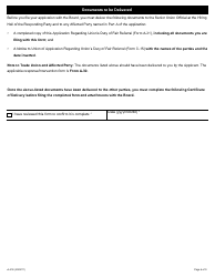 Form A-31 Application Regarding Union&#039;s Duty of Fair Referral - Ontario, Canada, Page 6