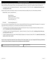 Form A-66 Response/Intervention -appeal of Inspector&#039;s Order - Ontario, Canada, Page 5