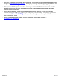 Forme 1975F Demande D&#039;emploi Inspecteur De La Sante Et De La Securite Au Travail (Secteur De L&#039;industrie) - Ontario, Canada (French), Page 2