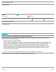Forme 1975F Demande D&#039;emploi Inspecteur De La Sante Et De La Securite Au Travail (Secteur De L&#039;industrie) - Ontario, Canada (French), Page 5