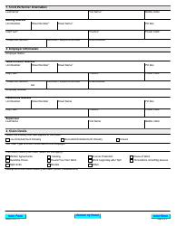 Form 1966E Claim Form - Protecting Child Performers Act, 2015 - Ontario, Canada, Page 2