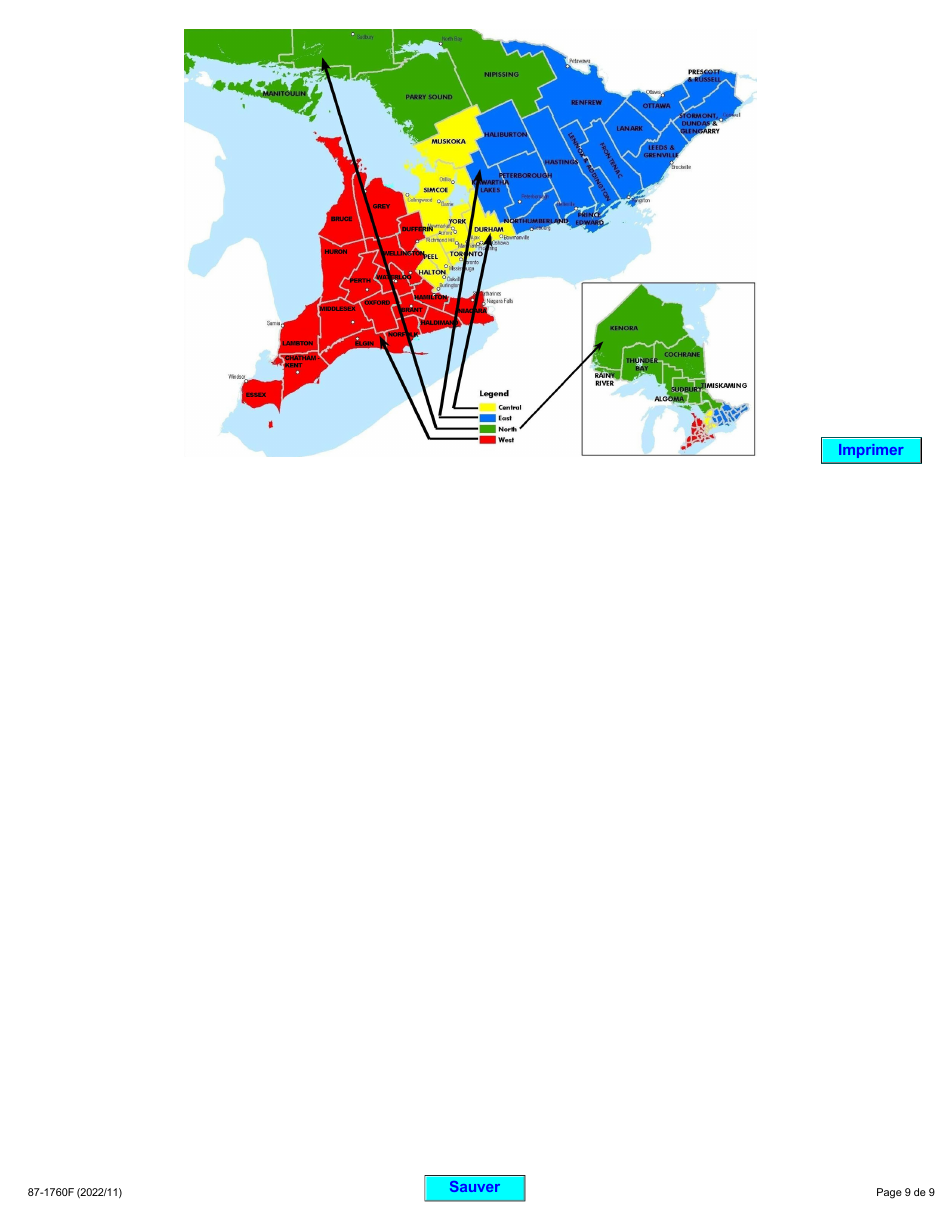 Forme 87-1760F Demande De Nomination a Un Conseil De Gouvernance Ou a La Liste Darbitres De Lordre DES Metiers De Lontario - Ontario, Canada (French), Page 9