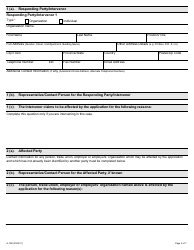 Form A-15 Response/Intervention - Application for Interim Order - Ontario, Canada, Page 2