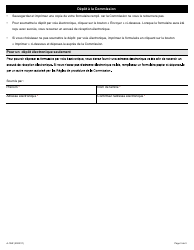 Forme A-136 Certificat De Remise - Ontario, Canada (French), Page 3