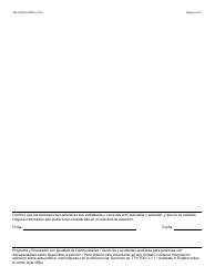 Formulario UIB-1263A-S Solicitud De Exencion De Sobrepago - Arizona (Spanish), Page 2