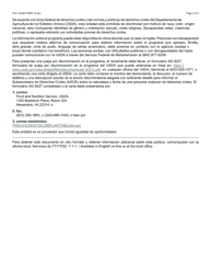 Form FAA-1533A Verification of Unfitness for Work for Adults - Arizona (English/Spanish), Page 3