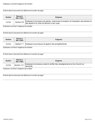 Forme ON00023F Criteres De Reconnaissance DES Employeurs Demande Concernant La Certification Et L&#039;organisme De Gouvernance DES Verificateurs - Ontario, Canada (French), Page 11