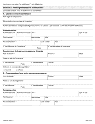 Forme ON00023F Criteres De Reconnaissance DES Employeurs Demande Concernant La Certification Et L&#039;organisme De Gouvernance DES Verificateurs - Ontario, Canada (French), Page 5