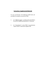 Supplemental Forms for Pcds Letter (Letter Size) - Mississippi