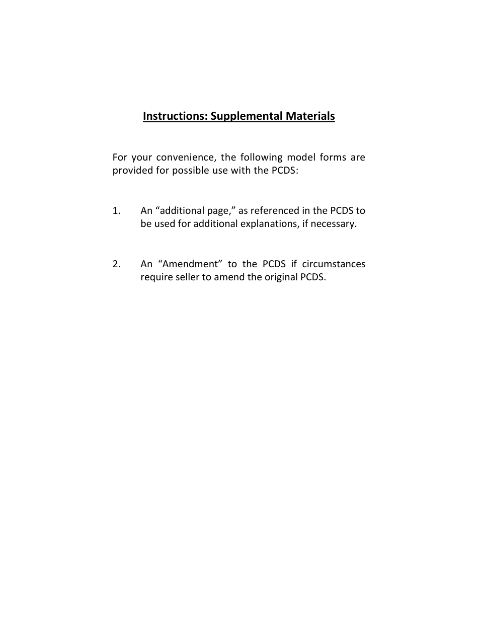Supplemental Forms for Pcds Letter (Letter Size) - Mississippi, Page 1