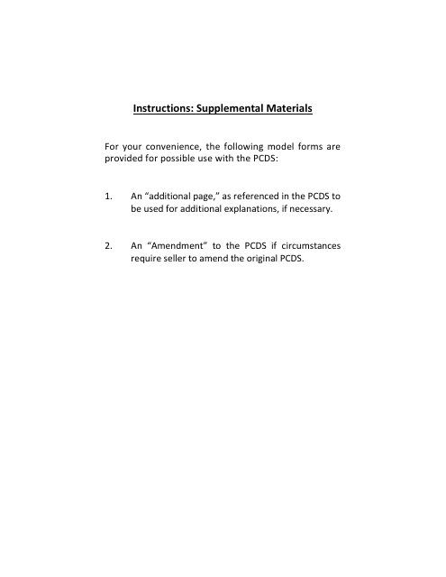 Supplemental Forms for Pcds Letter (Letter Size) - Mississippi