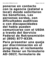 Formulario FAA-1494A-SXLP Remocion De Un(A) Representante Autorizado(A) (Letra Extra Grande) - Arizona (Spanish), Page 12