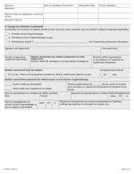 Forme 12-2587F Contrat D&#039;apprentissage - Ontario, Canada (French), Page 2