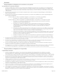 Forme 12-2587F Contrat D&#039;apprentissage - Ontario, Canada (French), Page 3