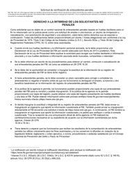 Solicitud De Verificacion De Antecedentes Penales - Nebraska (Spanish), Page 4