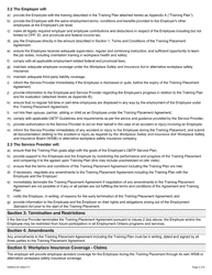Form ON00331E Training Placement Agreement - Ontario Bridge Training Program (Obtp) - Ontario, Canada, Page 2