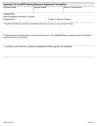 Form ON00331E Training Placement Agreement - Ontario Bridge Training Program (Obtp) - Ontario, Canada, Page 4