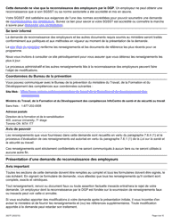 Forme 2027F Reconnaissance DES Employeurs Pour La Securite Au Travail En Ontario Demande De Reconnaissance DES Employeurs Par Le Directeur General De La Prevention (Dgp) - Ontario, Canada (French), Page 4