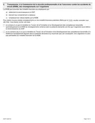 Forme 2027F Reconnaissance DES Employeurs Pour La Securite Au Travail En Ontario Demande De Reconnaissance DES Employeurs Par Le Directeur General De La Prevention (Dgp) - Ontario, Canada (French), Page 7