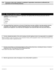 Form A-92 Application for Accreditation, Construction Industry - Ontario, Canada, Page 3