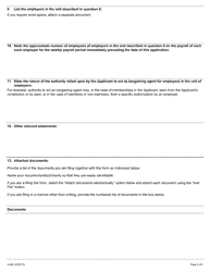 Form A-92 Application for Accreditation, Construction Industry - Ontario, Canada, Page 4
