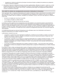 Forme 89-1839F Demande Dans Le Cadre Du Programme Partenariats Pour La Creation D&#039;emplois De L&#039;ontario (Pceo) - Ontario, Canada (French), Page 5