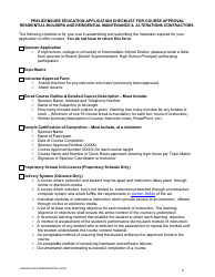 Prelicensure Course Approval Application and Notice - Residential Builders and Residential Maintenance &amp; Alterations Contractors - Michigan, Page 5