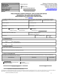 Prelicensure Course Approval Application and Notice - Residential Builders and Residential Maintenance &amp; Alterations Contractors - Michigan, Page 6