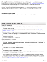 Forme ON00276F Signalement D&#039;un Deces, D&#039;une Blessure, D&#039;une Maladie Ou D&#039;un Incident Sur Le Lieu De Travail (Articles 51, 52 Et 53 De La Lsst) - Ontario, Canada (French), Page 7