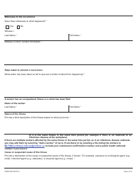 Form ON00276E Report of a Workplace Fatality, Injury, Illness or Incident (Ohsa S. 51, 52, 53) - Ontario, Canada, Page 6