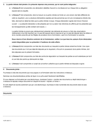 Forme A-20 Reponse - Requete En Vertu De L&#039;article 43 De La Loi (Ordre De Reglement D&#039;une Premiere Convention Collective Par Voie D&#039;arbitrage) - Ontario, Canada (French), Page 3