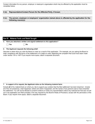 Form A-112 Application Under Section 105 or 141 of the Act (Determination of Whether Settlement Has Been Breached) - Ontario, Canada, Page 3