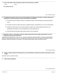 Form A-127 Application Under Section 28 or 45.1 of the Act - Ontario, Canada, Page 4
