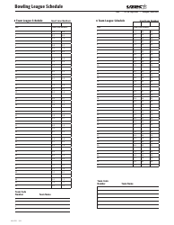 Document preview: 4/6 Team Bowling League Schedule Template - United States Bowling Congress
