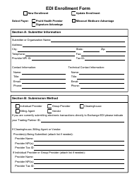 Document preview: Edi Enrollment Form - Allyalign Edi
