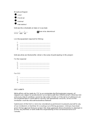 Media Project Request Form - Canada, Page 3
