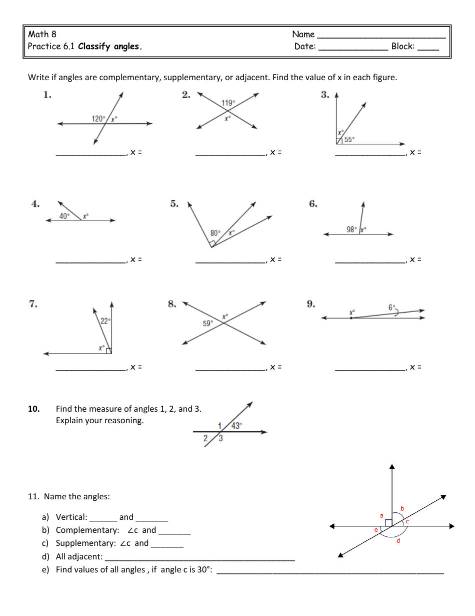 29 pairs of angles worksheet answers worksheet information