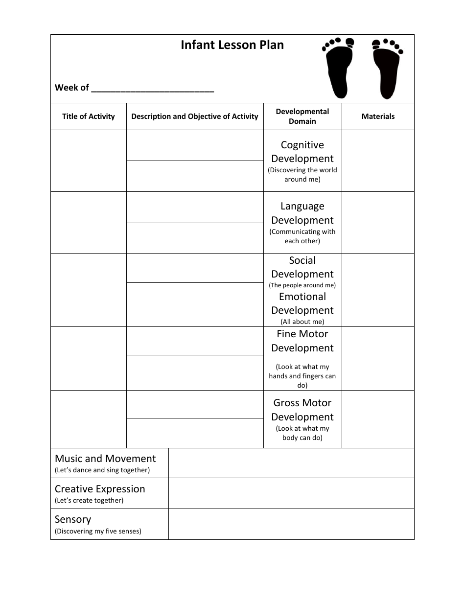 free lesson planner printable for toddler