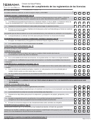 Formulario CRED-0958 Revisi n Del Cumplimiento De Los Reglamentos De Las Licencias - Portada De Fcch Ii - Nebraska (Spanish), Page 12