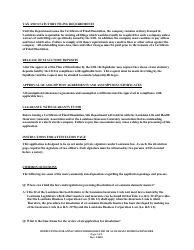 Application for Dissolution of a Louisiana Domiciled Insurer - Louisiana, Page 3