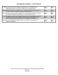 Application for Change of Control of a Louisiana Domiciled Insurer - Louisiana, Page 12