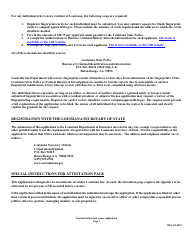 Application for Viatical Settlement License - Louisiana, Page 3
