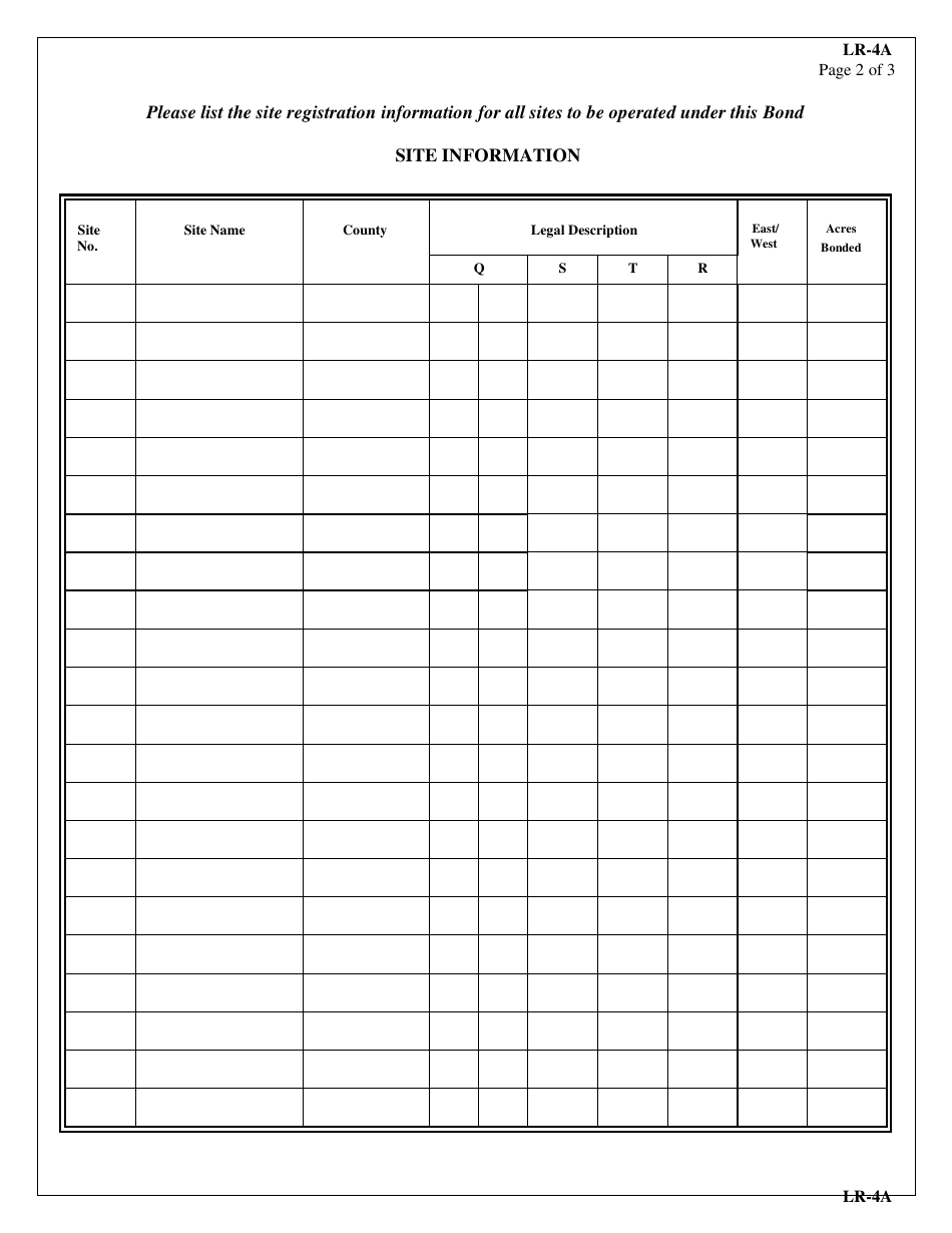 Form LR-4A Assignment of Certificate of Deposit - Mined Land Reclamation Program - Kansas, Page 2