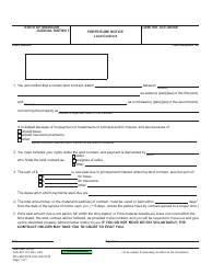 Document preview: Form DC101 Forfeiture Notice - Land Contract - Michigan