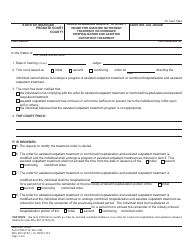 Document preview: Form PCM217A Order Regarding Request to Modify Order for Assisted Outpatient Treatment or Combined Hospitalization and Assisted Outpatient Treatment - Michigan