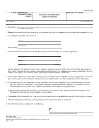 Document preview: Form PCM212 Notice of Hearing and Advice of Rights - Michigan