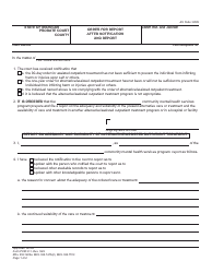 Document preview: Form PCM231 Order for Report After Notification and Report - Michigan