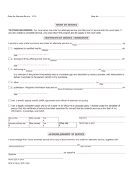 Form JC47 Order for Alternate Service - Michigan, Page 2